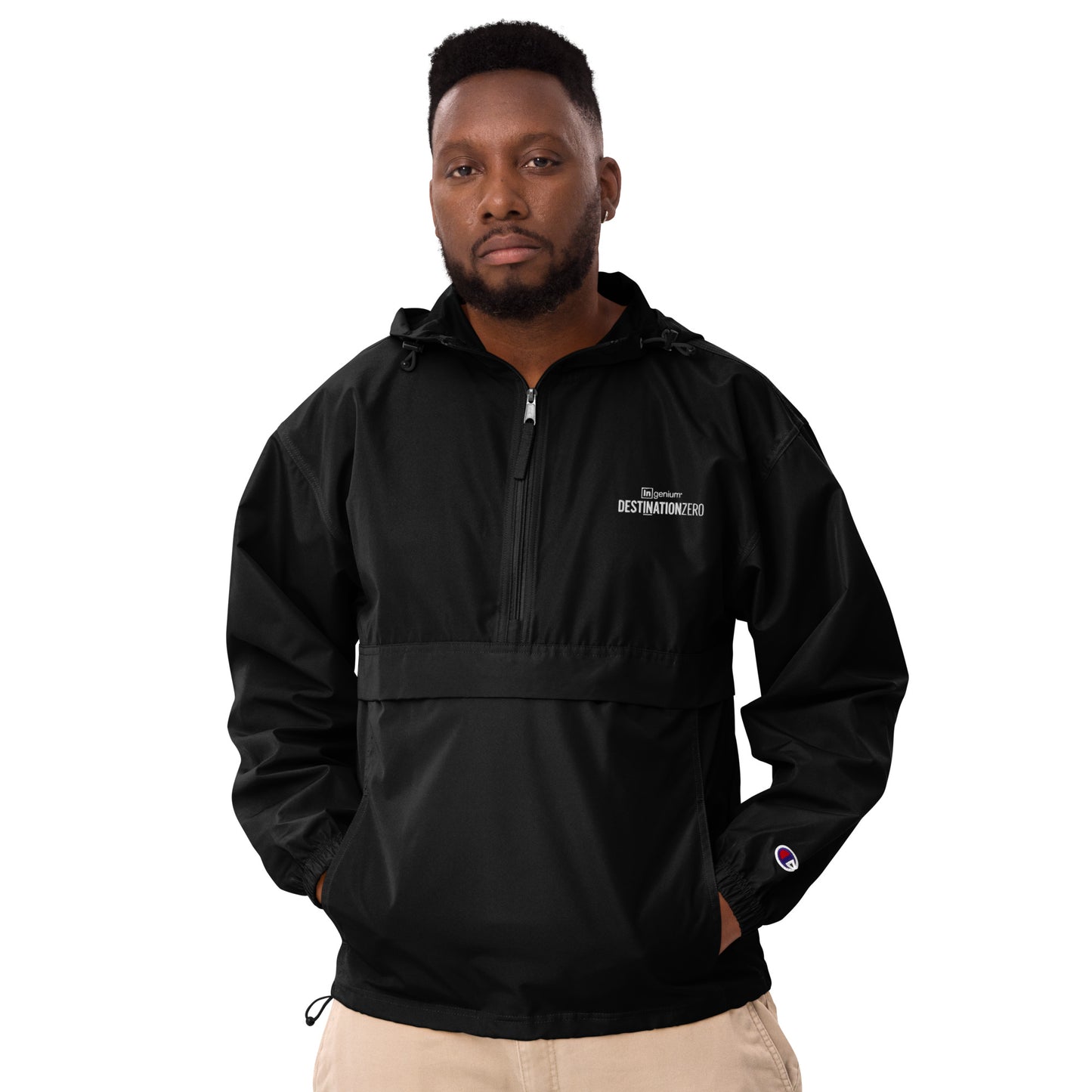 Embroidered Champion Packable Jacket - Destination Zero Team