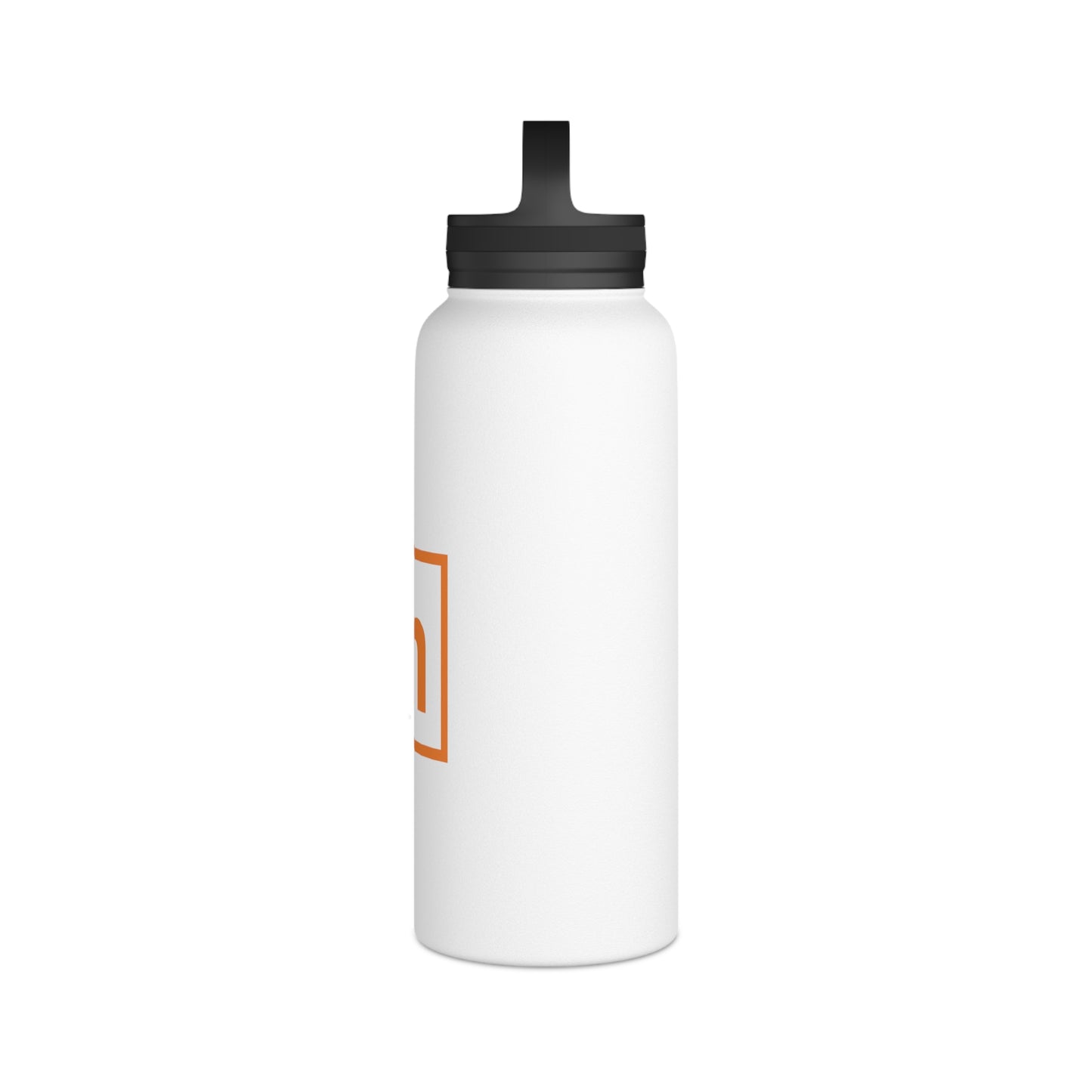 Stainless Steel Water Bottle, Handle Lid - IN